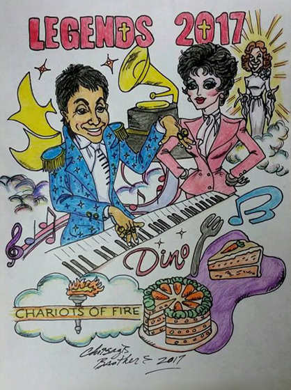 Chrisagis Brothers Drawing of Dino Kartsonakis