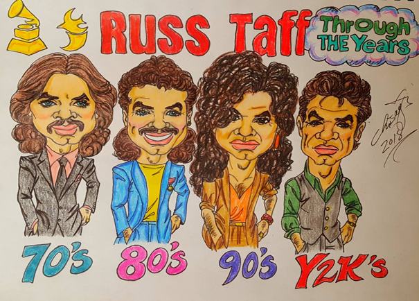 Chrisagis Brothers drawing of Russ Taff